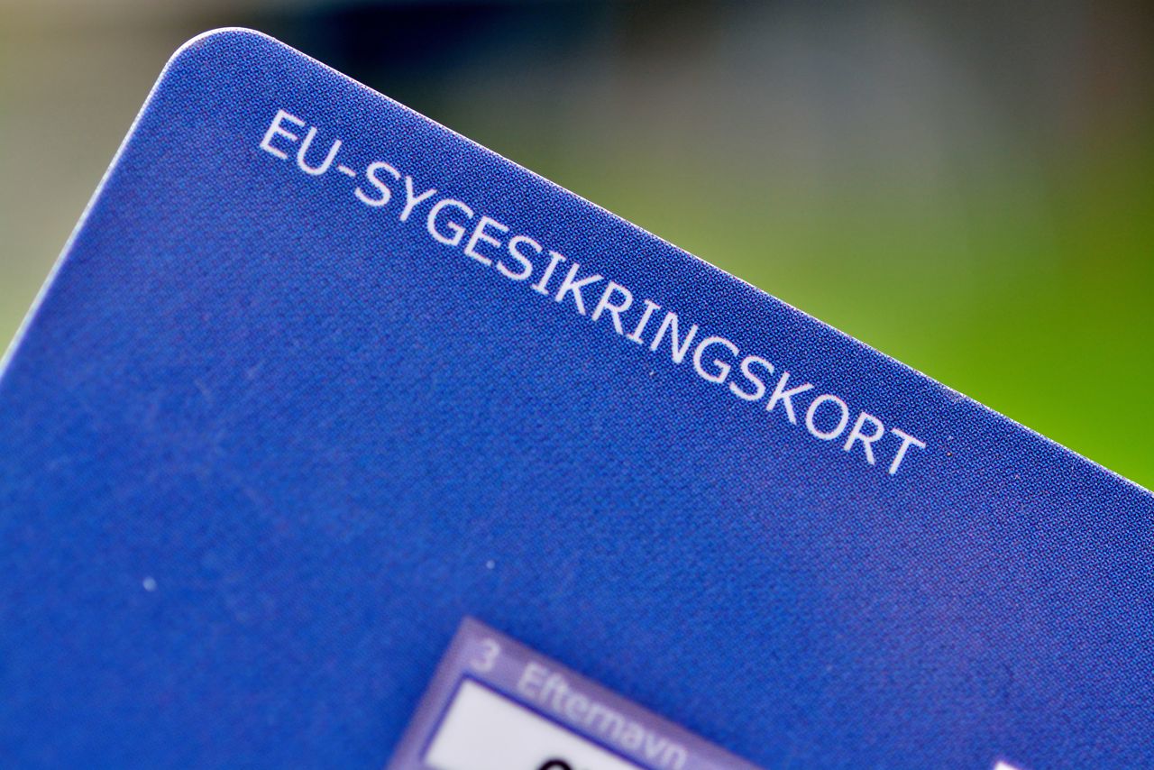 Blå EU-sygesikringskort