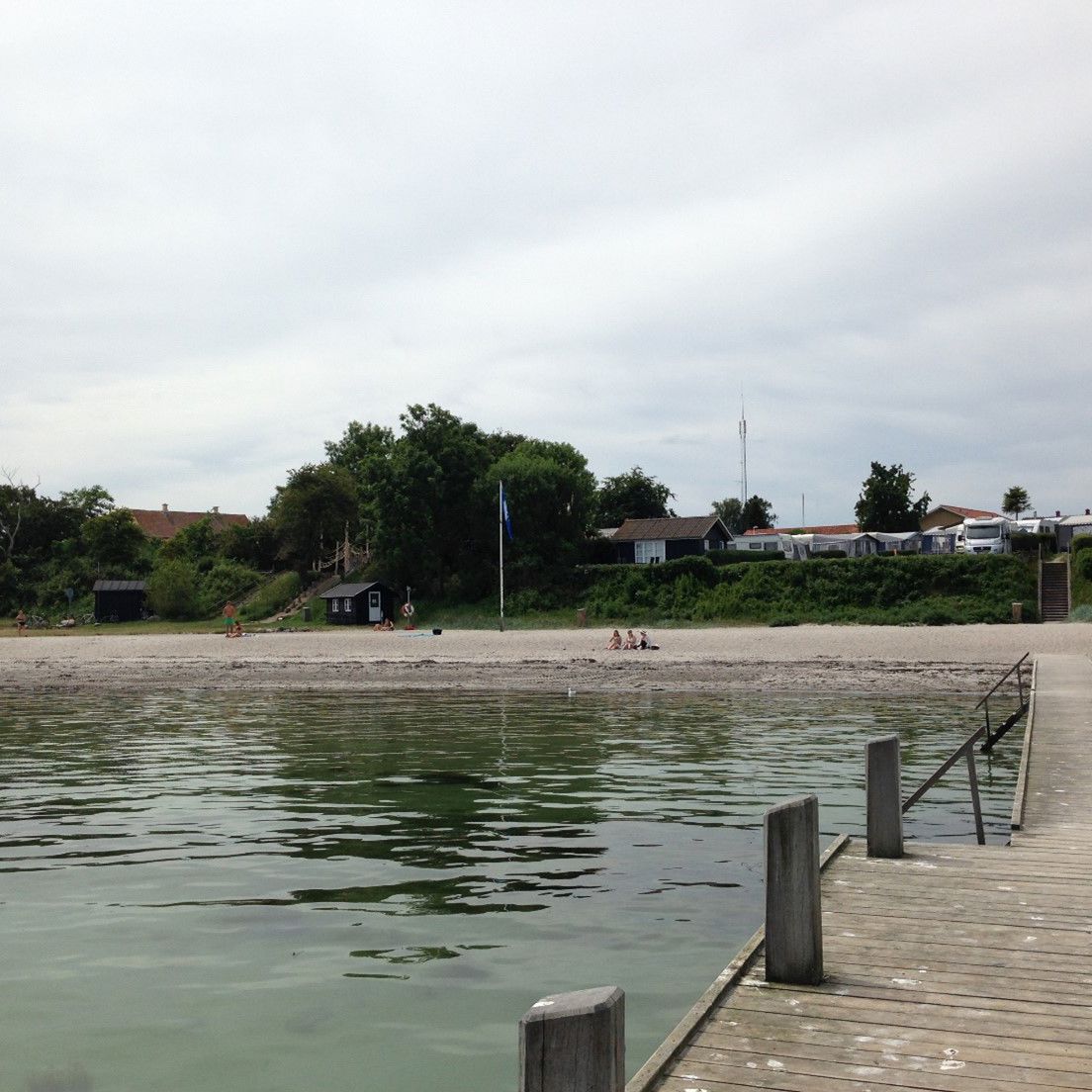 Lundeborg Strand strækker sig fra den lille havneby Lundeborg og ca. 1 km nordpå mod Purreskoven.