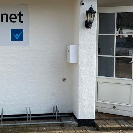 Indgang til værestedet På Hjørnet